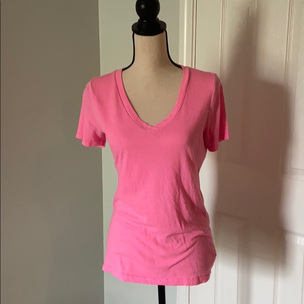 Short sleeve pink top